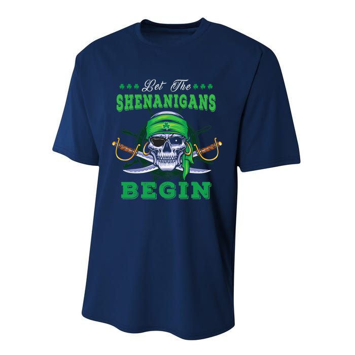 Gasparilla St. Patrick's Pirate Let The Shenanigans Begin Performance Sprint T-Shirt