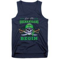 Gasparilla St. Patrick's Pirate Let The Shenanigans Begin Tank Top