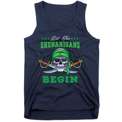 Gasparilla St. Patrick's Pirate Let The Shenanigans Begin Tank Top