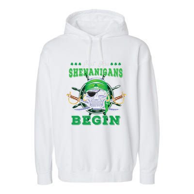 Gasparilla St. Patrick's Pirate Let The Shenanigans Begin Garment-Dyed Fleece Hoodie