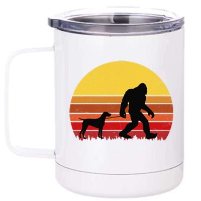 German Shorthaired Pointer Funny Retro Dog Design 12 oz Stainless Steel Tumbler Cup