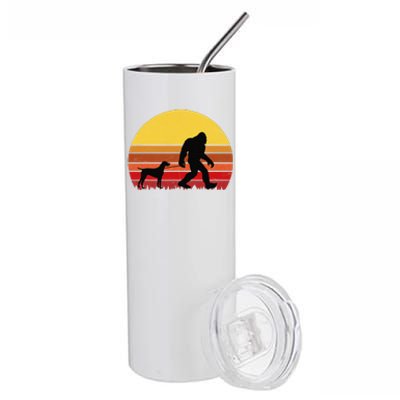 German Shorthaired Pointer Funny Retro Dog Design Stainless Steel Tumbler