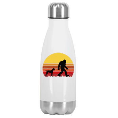 German Shorthaired Pointer Funny Retro Dog Design Stainless Steel Insulated Water Bottle