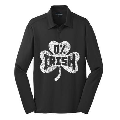 Green Saint Patrick's Day Lucky Irish Ireland St Patty Party Silk Touch Performance Long Sleeve Polo