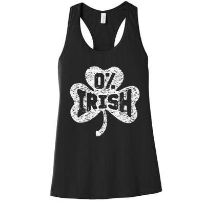 Green Saint Patrick's Day Lucky Irish Ireland St Patty Party Women's Racerback Tank