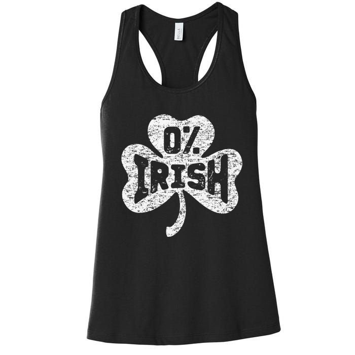 Green Saint Patrick's Day Lucky Irish Ireland St Patty Party Women's Racerback Tank