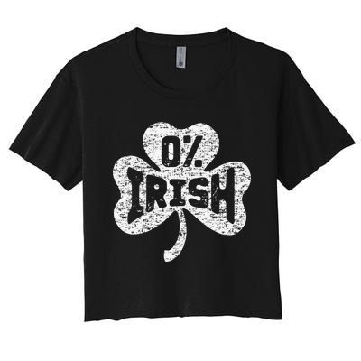 Green Saint Patrick's Day Lucky Irish Ireland St Patty Party Women's Crop Top Tee