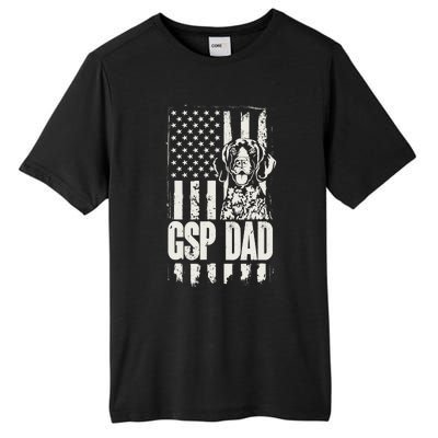 German Shorthaired Pointer Gsp Dad Dog American Flag Tall Fusion ChromaSoft Performance T-Shirt