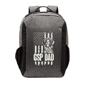 German Shorthaired Pointer Gsp Dad Dog American Flag Vector Backpack