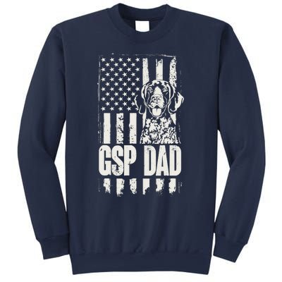 German Shorthaired Pointer Gsp Dad Dog American Flag Sweatshirt