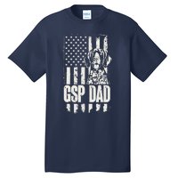 German Shorthaired Pointer Gsp Dad Dog American Flag Tall T-Shirt