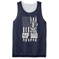 German Shorthaired Pointer Gsp Dad Dog American Flag Mesh Reversible Basketball Jersey Tank