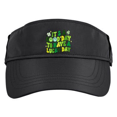 Groovy St Patricks Day Party funny Green Adult Drive Performance Visor