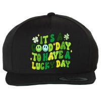 Groovy St Patricks Day Party funny Green Wool Snapback Cap