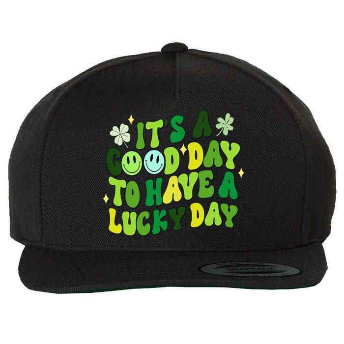 Groovy St Patricks Day Party funny Green Wool Snapback Cap