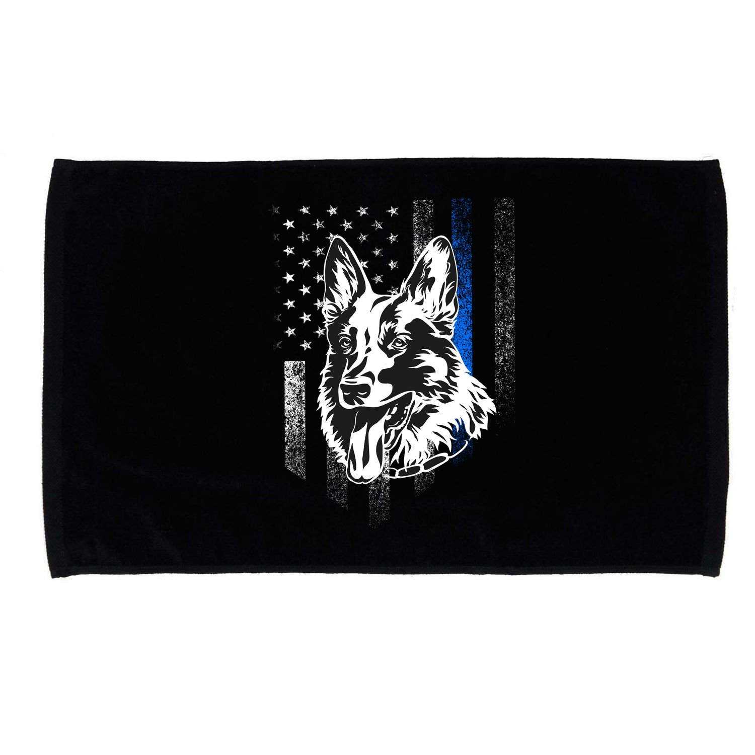 German Shepherd Police Dog Microfiber Hand Towel