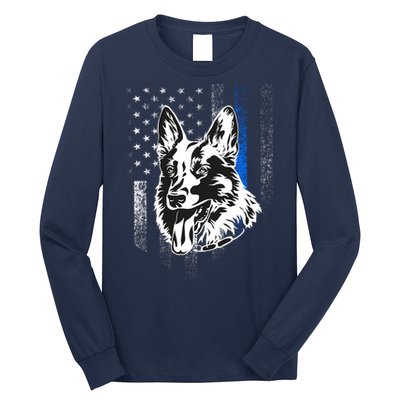 German Shepherd Police Dog Long Sleeve Shirt