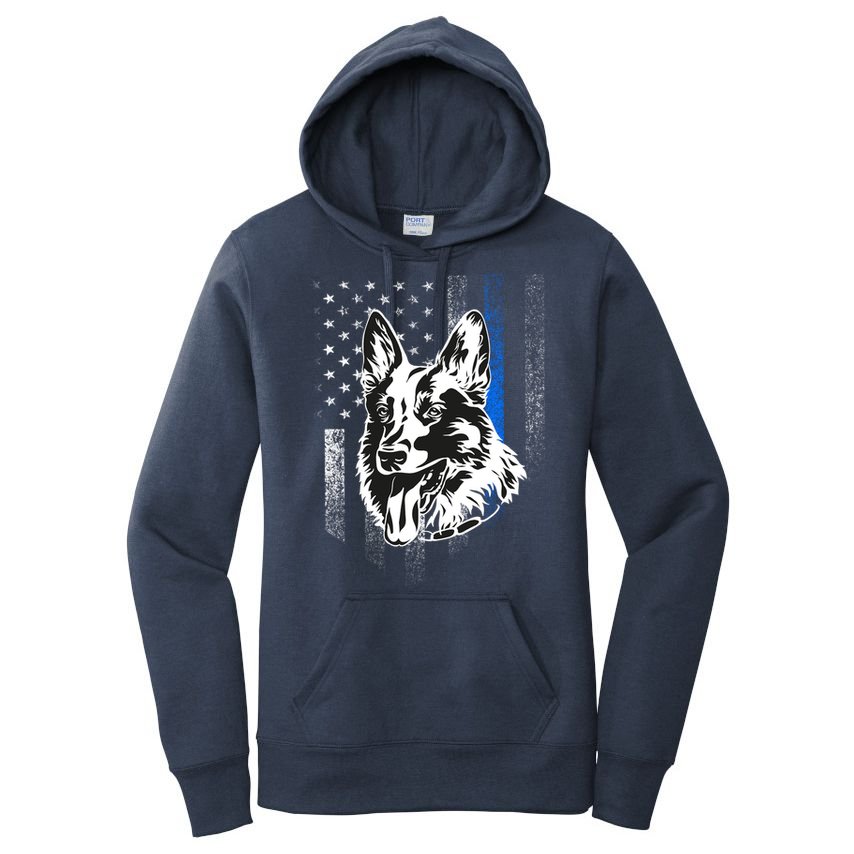 German Shepherd Police Dog Women's Pullover Hoodie