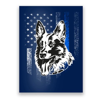 German Shepherd Police Dog Poster
