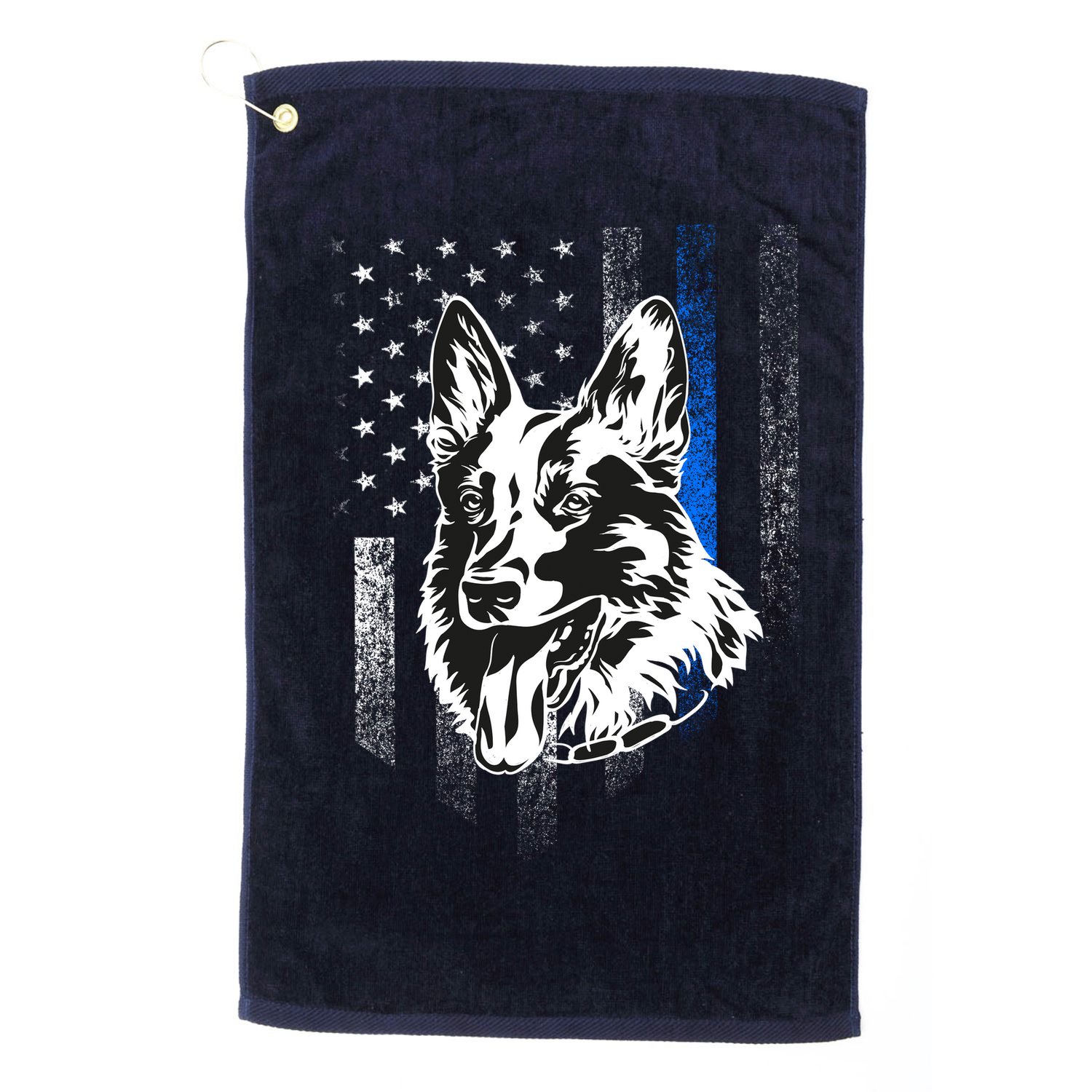 German Shepherd Police Dog Golf Towel