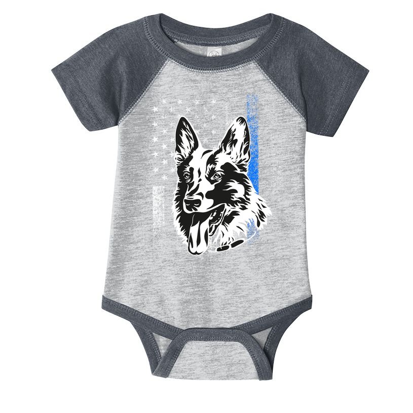 German Shepherd Police Dog Infant Baby Jersey Bodysuit