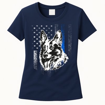 German Shepherd Police Dog Womens T-Shirt