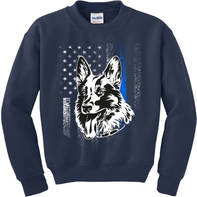 German Shepherd Police Dog Kids Sweatshirt
