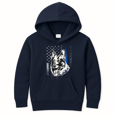 German Shepherd Police Dog Kids Hoodie