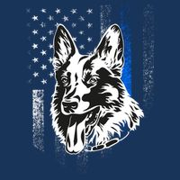 German Shepherd Police Dog Zip Tote Bag