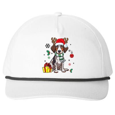 German Shorthaired Pointer Dog Santa Merry Xmas Christmas Snapback Five-Panel Rope Hat