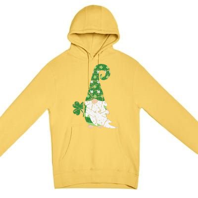 Gnome St. Patricks Day Irish Celebration Shamrock Women Premium Pullover Hoodie