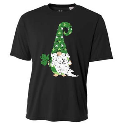 Gnome St. Patricks Day Irish Celebration Shamrock Women Cooling Performance Crew T-Shirt