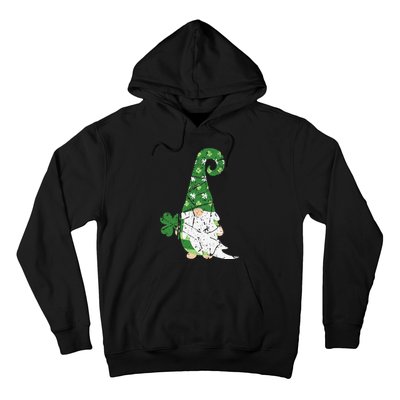 Gnome St. Patricks Day Irish Celebration Shamrock Women Hoodie