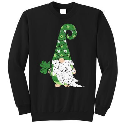 Gnome St. Patricks Day Irish Celebration Shamrock Women Sweatshirt