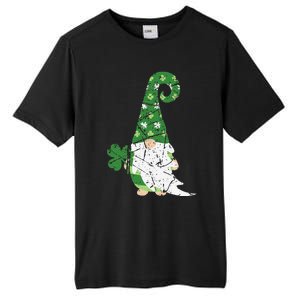 Gnome St. Patricks Day Irish Celebration Shamrock Women Tall Fusion ChromaSoft Performance T-Shirt