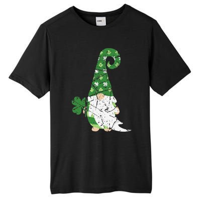 Gnome St. Patricks Day Irish Celebration Shamrock Women Tall Fusion ChromaSoft Performance T-Shirt