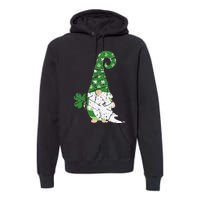 Gnome St. Patricks Day Irish Celebration Shamrock Women Premium Hoodie