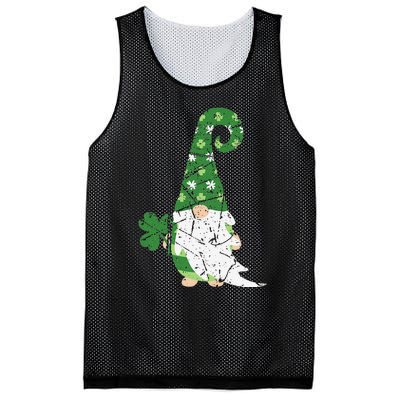 Gnome St. Patricks Day Irish Celebration Shamrock Women Mesh Reversible Basketball Jersey Tank