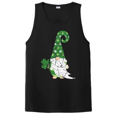 Gnome St. Patricks Day Irish Celebration Shamrock Women PosiCharge Competitor Tank