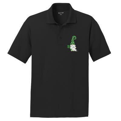 Gnome St. Patricks Day Irish Celebration Shamrock Women PosiCharge RacerMesh Polo