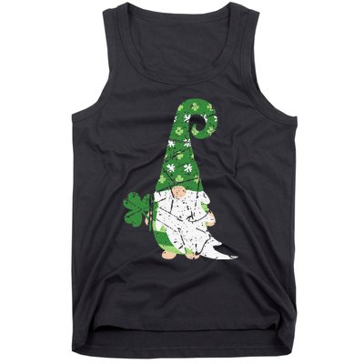 Gnome St. Patricks Day Irish Celebration Shamrock Women Tank Top