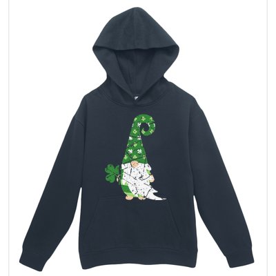 Gnome St. Patricks Day Irish Celebration Shamrock Women Urban Pullover Hoodie