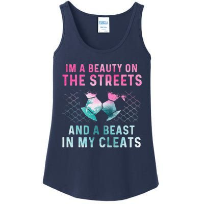 Girl Soccer Player Gifts Team Cleats Mom Goalie Captain Ladies Essential Tank