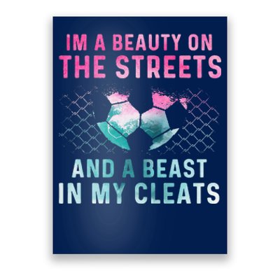 Girl Soccer Player Gifts Team Cleats Mom Goalie Captain Poster