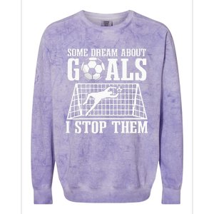 Goalie Soccer Player Goalkeeper Team Keeper Sport Goaltender Colorblast Crewneck Sweatshirt