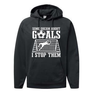 Goalie Soccer Player Goalkeeper Team Keeper Sport Goaltender Performance Fleece Hoodie