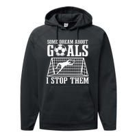 Goalie Soccer Player Goalkeeper Team Keeper Sport Goaltender Performance Fleece Hoodie