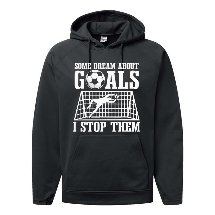 Goalie Soccer Player Goalkeeper Team Keeper Sport Goaltender Performance Fleece Hoodie