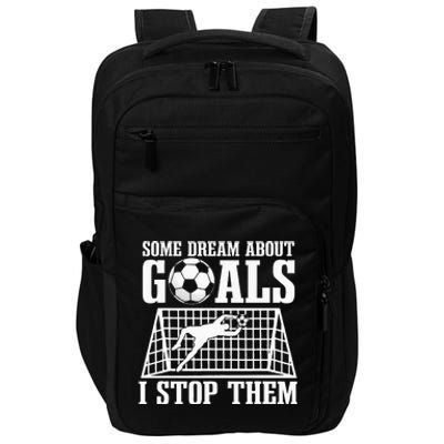 Goalie Soccer Player Goalkeeper Team Keeper Sport Goaltender Impact Tech Backpack