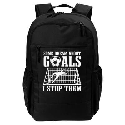 Goalie Soccer Player Goalkeeper Team Keeper Sport Goaltender Daily Commute Backpack